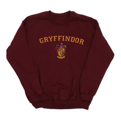 (L, Burgundy) Harry Potter Mens Gryffindor Crest Sweatshirt