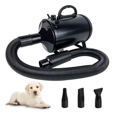 2800W Dog Pet Hair Dryer Low Noise Stepless Speed Blower Grooming Adjustable Temperature 2.5M Fl