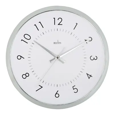 Acctim Yoko Wall Clock White Chrome [21492]