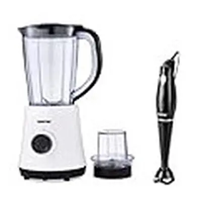 GEEPAS 500W Electric Jug Blender and 180W Black Hand Blender Combo set