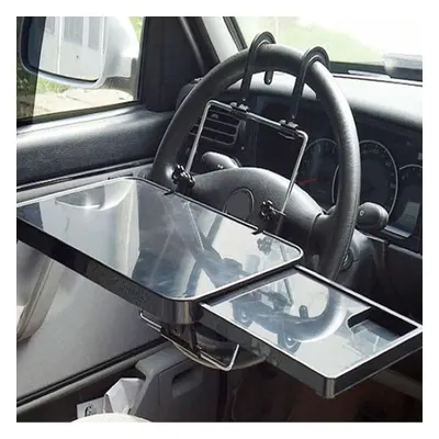 Foldable New Car Computer Rack With Drawer Shelf Car Steering Wheel Seat Back Laptop Tray Food D