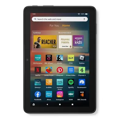 New Amazon Fire HD tablet, 8" HD Display, GB memory, GB, designed for portable, Black entertainm