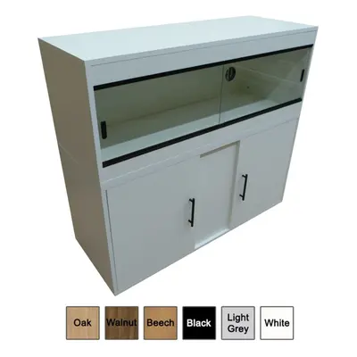 (72x24x24 Inches (6ft), Light Grey) Repti-Life Vivarium & Cabinet - Various Sizes/Colours