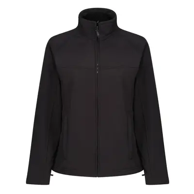 (12, All Black) Regatta Ladies Uproar Softshell Wind Resistant Jacket