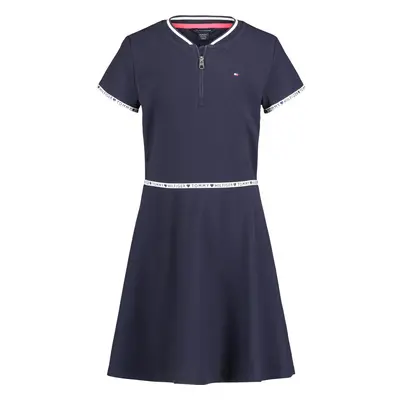 Tommy Hilfiger Girls' Short Sleeve Sporty Flag Taping Dress Classic