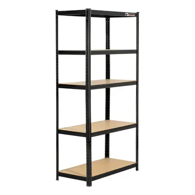 3 Bays | 180x90x45cm | Black | Boltless Garage Shelving Unit | 1000kg