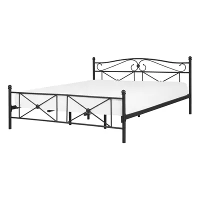 Bed Metal RODEZ x cm (EU Super King) Black