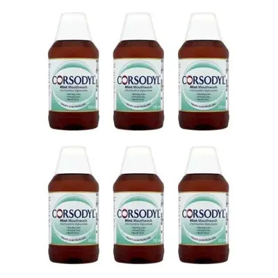 Corsodyl Mint Mouthwash 300ml (8859) (Pack of 6)