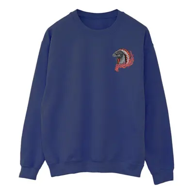 (4XL, Navy Blue) Game Of Thrones: House Of The Dragon Mens Red Dragon Pocket Sweatshirt