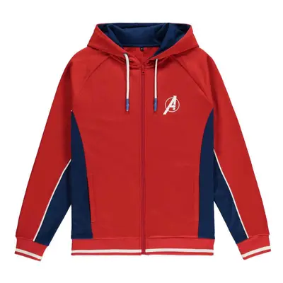 (XXL, Red) Avengers A Logo Zipped Track Hoodie