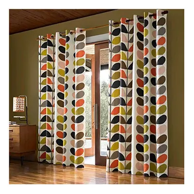 Orla Kiely - Multi Stem - Multi - Eyelet Curtains - 90x108"/229x274cm