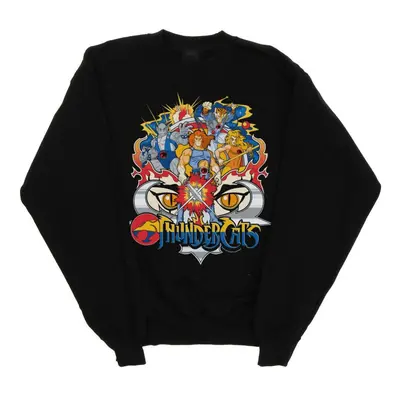 (S, Black) Thundercats Womens/Ladies Action Group Shot Sweatshirt