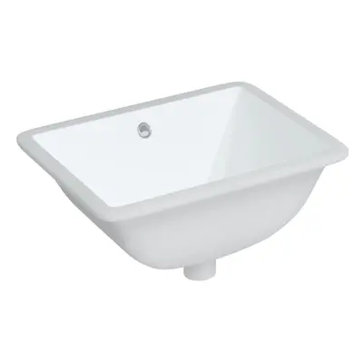 (47.5 x x 19.5 cm) vidaXL Bathroom Sink Basin Sink Toilet Wash Basin White Rectangular Ceramic