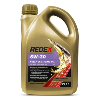 REDEX 5w-30 C3 Fully Synthetic Engine Oil for BMW VAUX MB, 2Litre