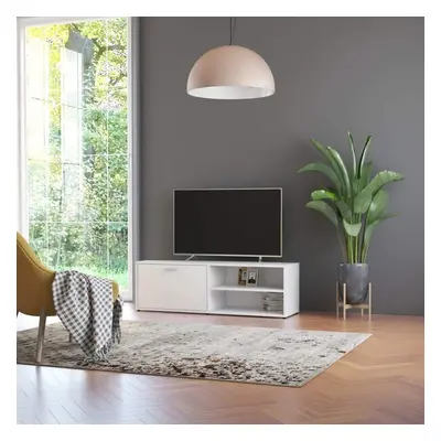 TV Cabinet White 120x34x37 cm Chipboard