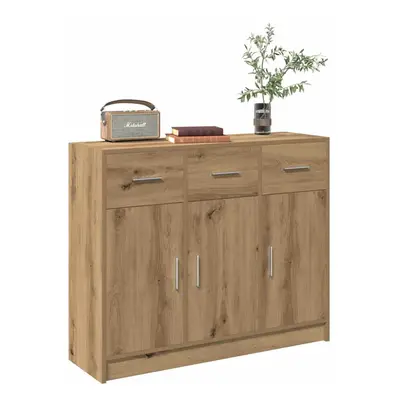 vidaXL Sideboard Artisan Oak 91x28x75 cm Engineered Wood