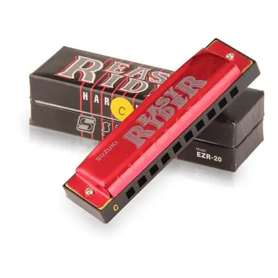 (Red) Easy Rider Holes C Key Diatonic Blues Harmonica