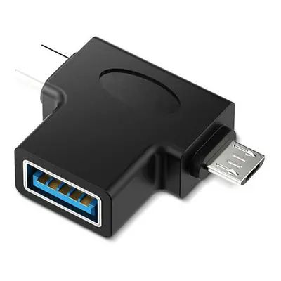 2 in USB3.0 To Type C Micro USB OTG Adapter Converter For Oneplus 5t 6 Mix 2s S9+