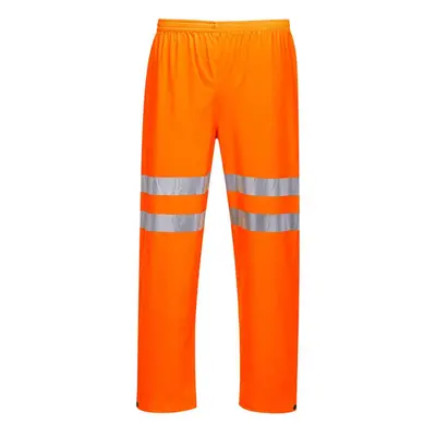 (XL, Orange) Portwest Mens Hi-Vis Sealtex Ultra Rain Trousers