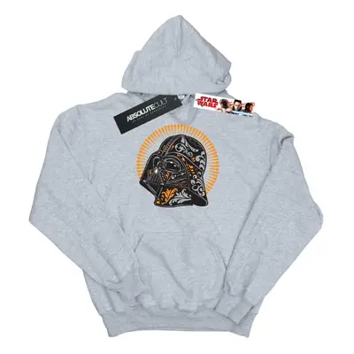 (XL, Heather Grey) Star Wars Womens/Ladies Darth Vader Dia De Los Muertos Hoodie