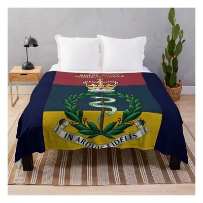 Fleece Throw Blanket Royal Army Medical Corps RAMC Badge Insignia for Sofa Couch Kids x Inches