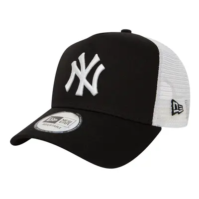 New Era NY Yankees Clean Trucker Cap - Black / White