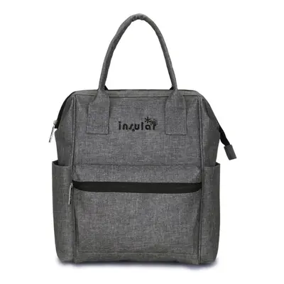 (Grey) Multifunctional Mommy Bag Excellent Water Resistance Nappy Backpack