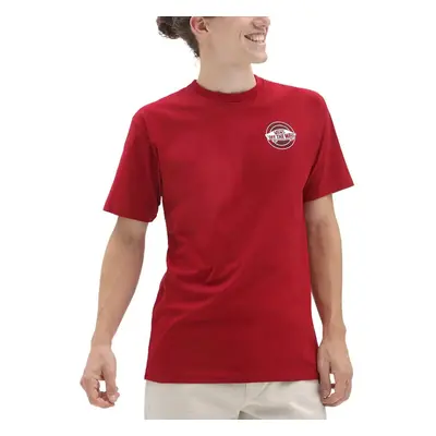 (S, Red) Vans Mens Off The Wall OG Short Sleeve Crew Neck Cotton T-Shirt Top Tee