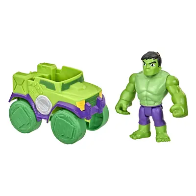 Marvel Spidey and His Amazing Friends Hulk Action Figure and Smash Tru