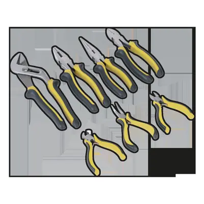 SEALEY - S0757 Comfort Grip Pliers Set 7pc