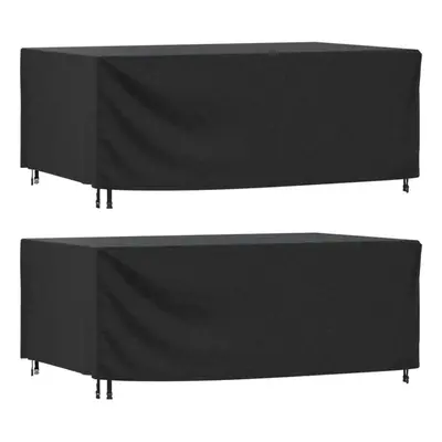 (240 x x cm) vidaXL Garden Furniture Covers Outdoor Table Cover pcs Black Waterproof 420D