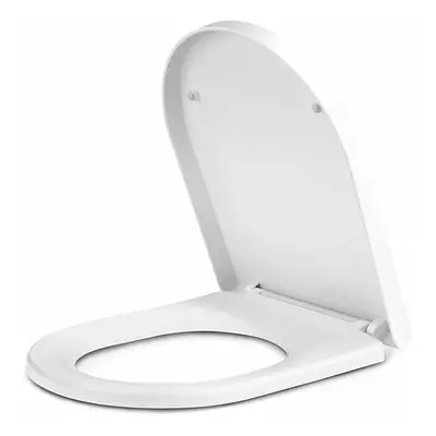 Plastic Toilet Seat Soft Close White