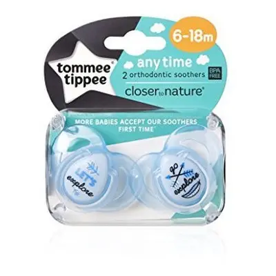 Tommee Tippee Anytime Girl Soothers 6-18m