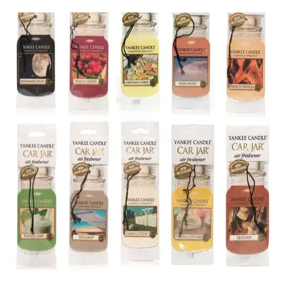 Yankee Candle Assorted Paper Car Jar Air Fresheners Scents (Variety Pack)