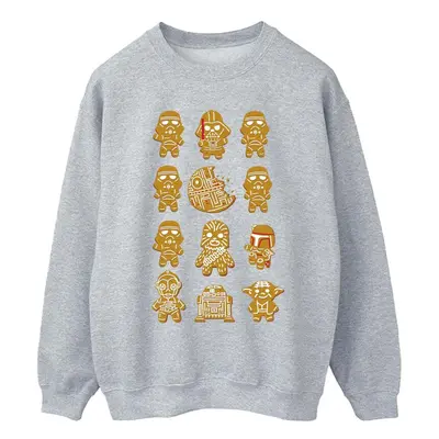 (4XL, Sports Grey) Star Wars Mens Episode IV: A New Hope Gingerbread Sweatshirt