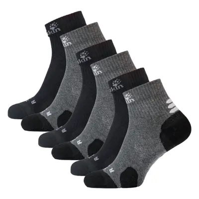 (Black, 35-37) Pairs Jack Wolfskin Cotton Socks Travel Organic Mid Cut Hiking Trekking Ankle