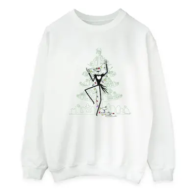 (4XL, White) Disney Mens The Nightmare Before Christmas Tree Green Sweatshirt