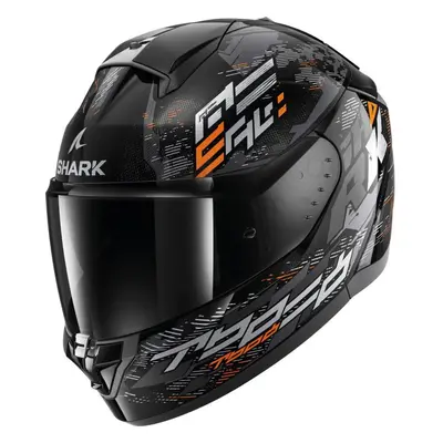 (XS) Shark Ridill Full Face Helmet Molokai Black / Silver / Orange