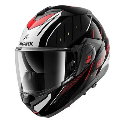 (L) Shark OXO Flip Up Helmet Rydger Black / Silver / Red