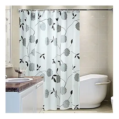 ?? Shower Curtains Floral Extra Long Wet Room Curtain Liners of 220CM/240CM Drop - Mould Proof R