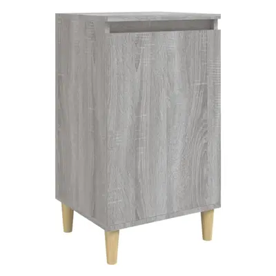 (grey sonoma, pcs) vidaXL 1/2x Bedside Cabinet Engineered Wood End Table Nightstand Multi Colour