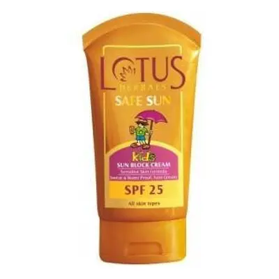 Lotus Herbals Safe Sun Kids Sun Block Cream Spf 100G