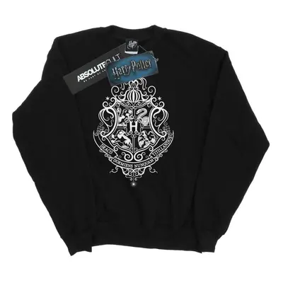 (S, Black) Harry Potter Mens Hogwarts Draco Dormiens Crest Sweatshirt