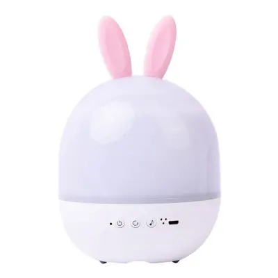 Cute Rabbit Shaped Multi Light Projection Lamp with Remote Control & USB Cable