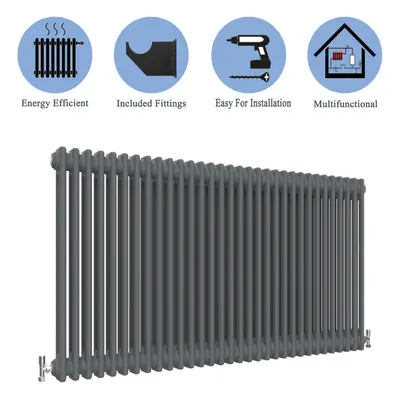 (Anthracite , 600*1460mm) Cast Iron Style Radiators