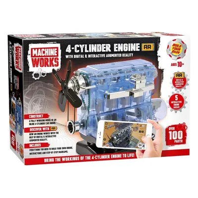 Machine Works MWH10 Build Your Own V8 Engine Toy - Replica Model Building Kit - Features Augment