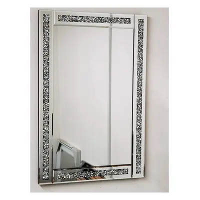 Large jewel wall mirror loose diamante new crystal mirror 50x60cm