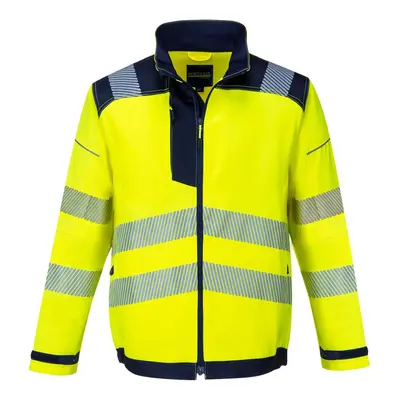 (XL, Yellow/Navy) Portwest Mens PW3 Hi-Vis Work Jacket