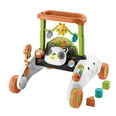 Fisher-Price 2-Sided Steady Speed Panda Walker Multilanguage Edition, interactive baby toy with 