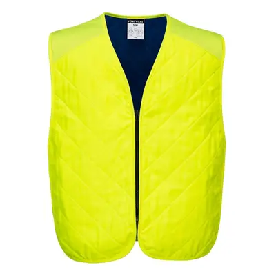 (L-XL, Yellow) Portwest Unisex Adult Evaporative Cooling Vest